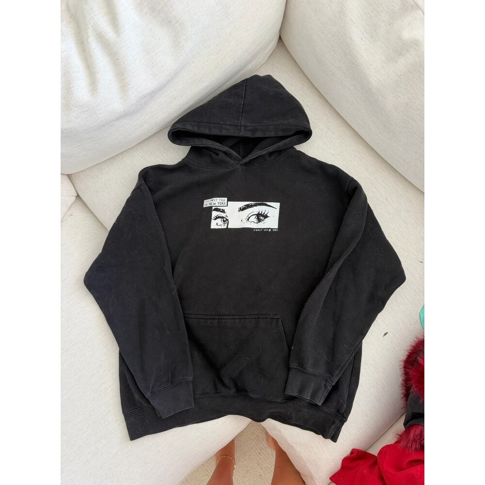 Brandy Melville John Galt Hoodie Meet You in New York OSFA Sweatshirt L